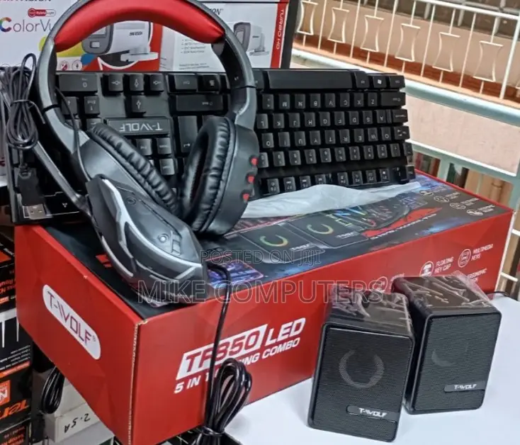 Gaming Keyboard for Pc and Playstation Headset 5 In1