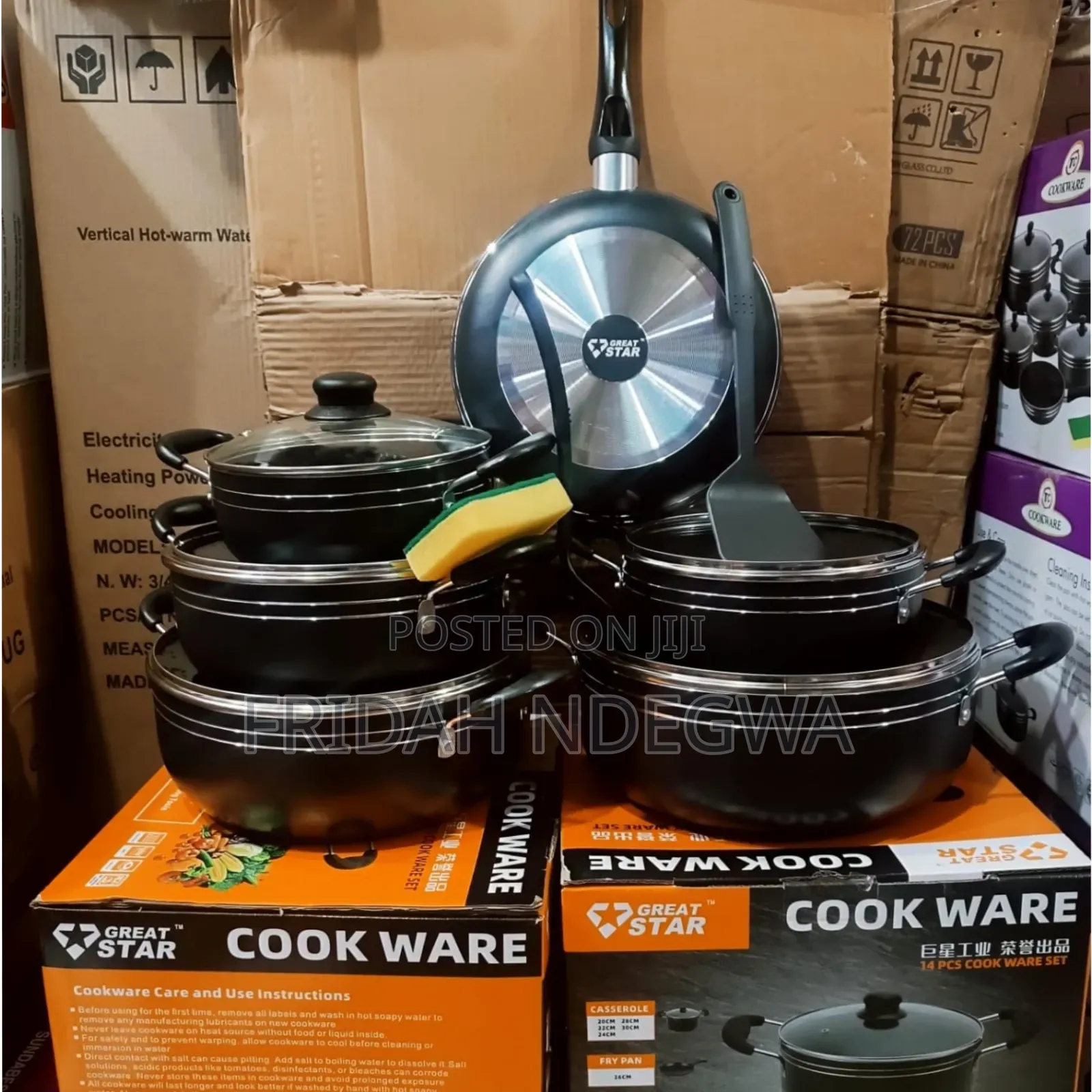 Great Star (Tc Model ) Nonstick Sufuria Cookware Set
