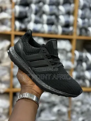 Black Adidas Ultraboost  Running Sport And Gym Shoes