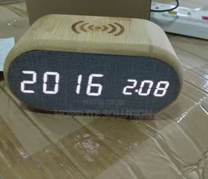 Wooden Wireless Alarm Clock