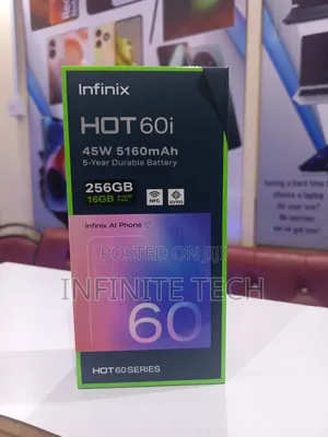 New Infinix Hot 60i 256 GB Black