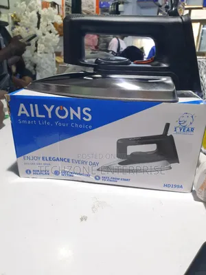 Ailyons Hd199a Electric Iron Nonstick Soleplate Stainless Bottom Plate