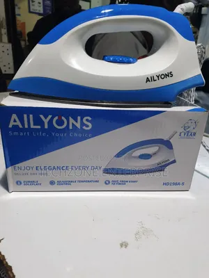 Ailyons Hd-198a Electric Dry Iron White and Blue