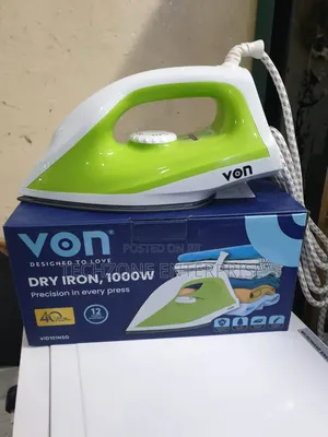 Von Dry Iron Box - Green With Temp Pilot Lamp 