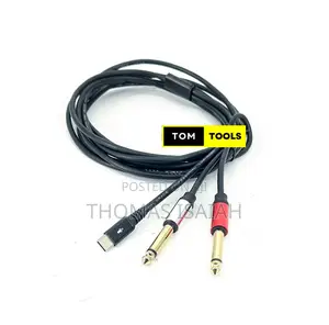 Usb Type C to Dual 6.35mm 1⁄4 Inch Ts Mono Stereo Y-Cable