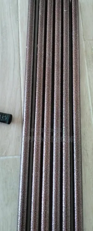 Brown Unbreakable Powder Coated 6m Long Curtain Rods