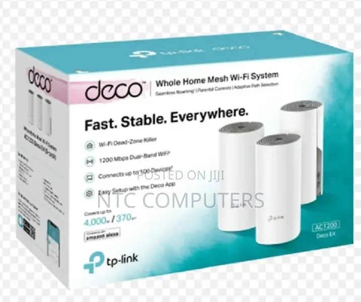 Tp-Link Deco E4-3 Ac1200 Mesh Wi-Fi System (3 Pack)