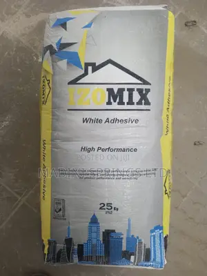 Izomix White Adhesive(For Big Porcelain Tiles, Mosaic, Stones,Marbles)
