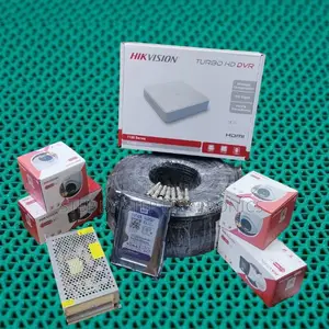 4 Hikvision 1080p Hd Smart Hybrid CCTV Cameras With Audio Recording