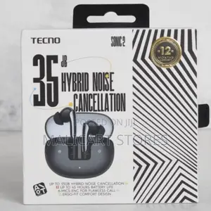 Tecno Sonic 2 Sc02 35db Hybrid Noise Cancellation Earbuds