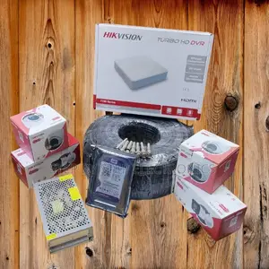 Hikvision 4 Cameras 1080p Smart Hybrid CCTV Kit With 500gb Storage