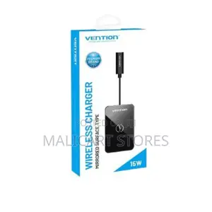 Vention Wireless Charger 15w Ultra-Thin Mirrored Surface Type 0.5m