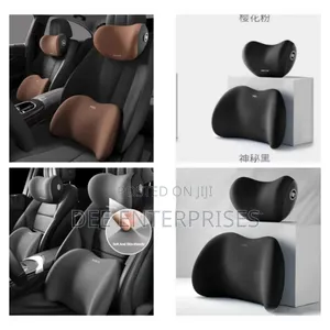 2 Piece Memory Foam Car Headrest Lumbar Support