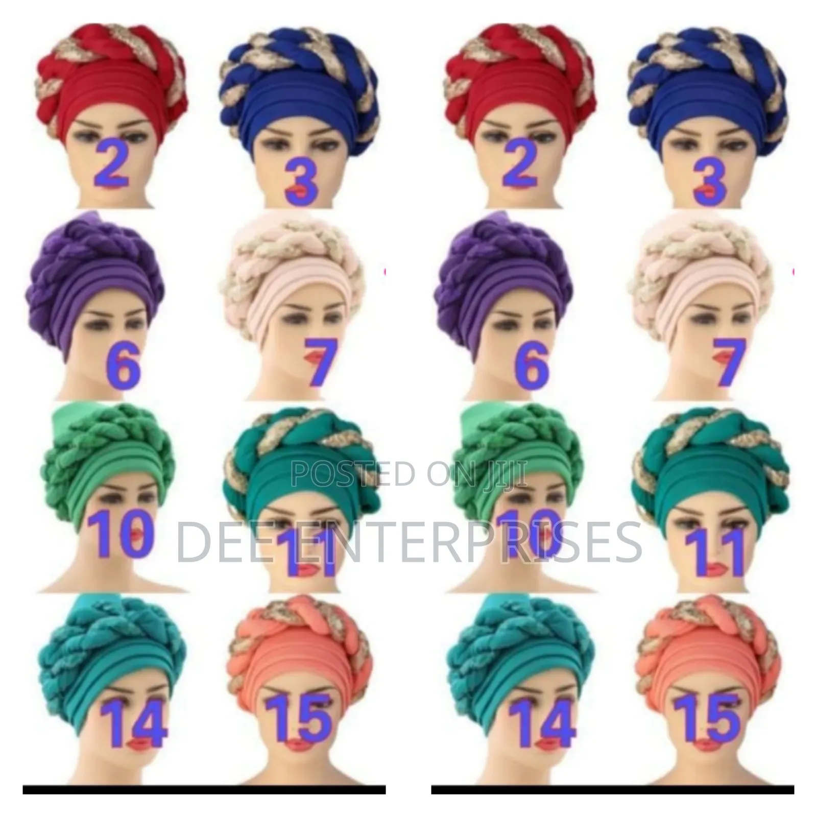 Sequin African Headwrap