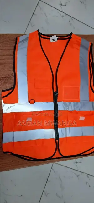 Reflective Jacket Heavy Duty With Zip And Pockets