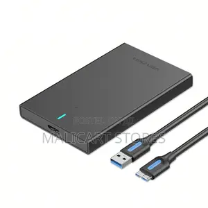 Vention 2.5 Inch Sata Hard Drive Enclosure (Usb 3.0 Micro-B) Black
