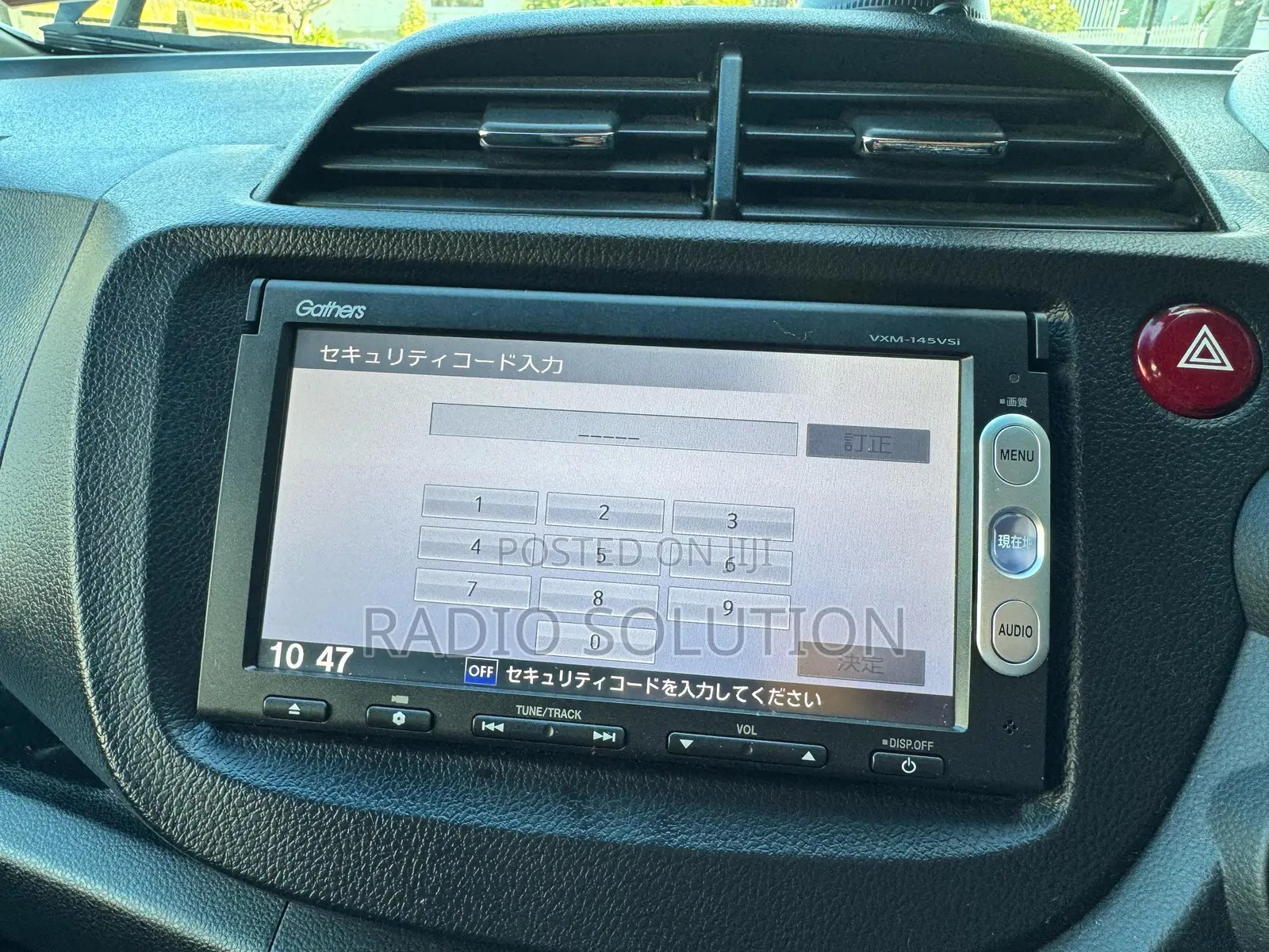 Honda Fit Shuttle Gathers Radio Password Code Unlock