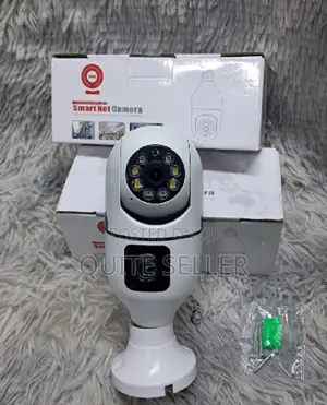 New V380 Wireless CCTV Bulb PTZ Dual Camera - Full 1080p Video Quality