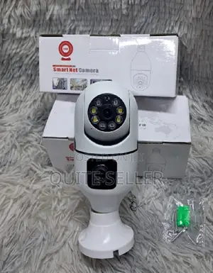 V380 Wireless CCTV Bulb PTZ Dual Camera Night Vision 24/7 Surveillance