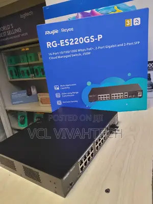 Reyee Rg-Es220gs-P 20-Port Gbe Smart Poe+ Switch