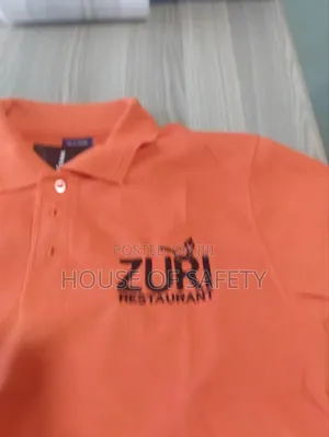Orange Short Sleeved Polo