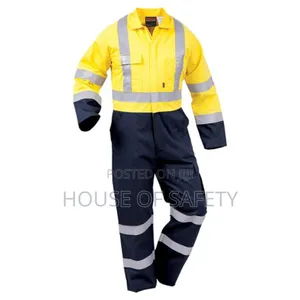 Multiple Colours Combined Overall With Zip and Reflector