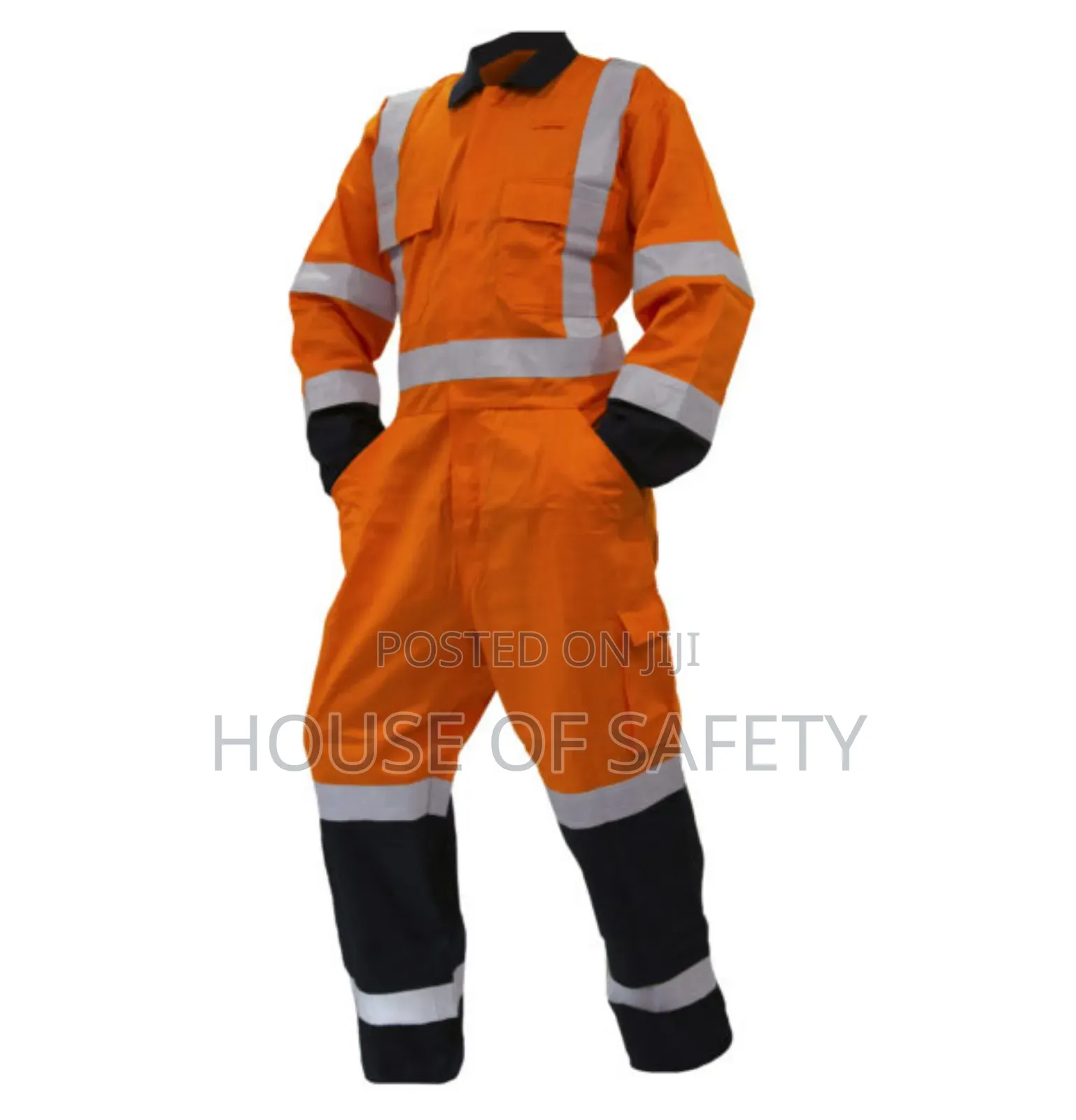Multiple Colours Combined Overall With Zip and Reflector