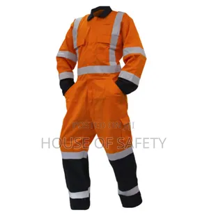 Multiple Colours Combined Overall With Zip and Reflector