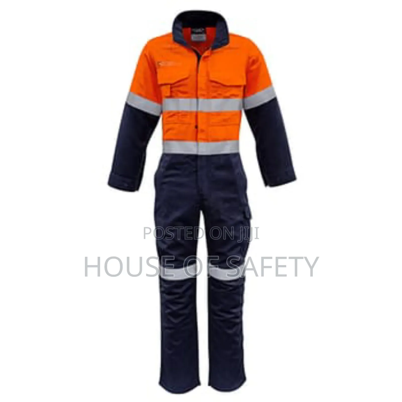 Multiple Colours Combined Overall With Zip and Reflector