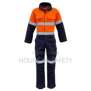 Multiple Colours Combined Overall With Zip and Reflector