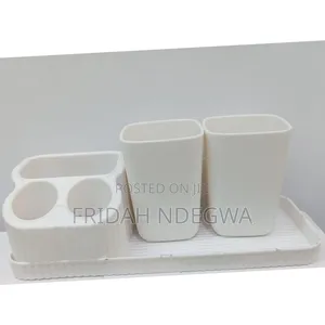*Wall Mounted Luxurious Toothbrush/Toothbrush Holder With Two Cups