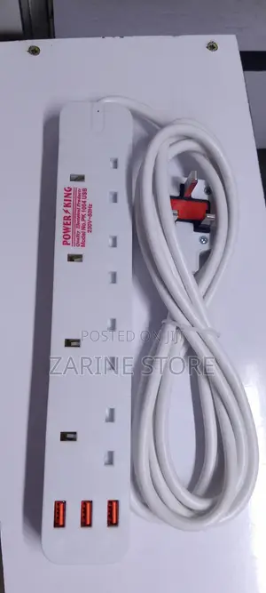 3 Usb Port Power King Extension Cable 4 Ways 3 Meters Extension