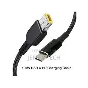 Pd 100w 18.5-20v Square Tip to Usb-C Cable for Lenovo