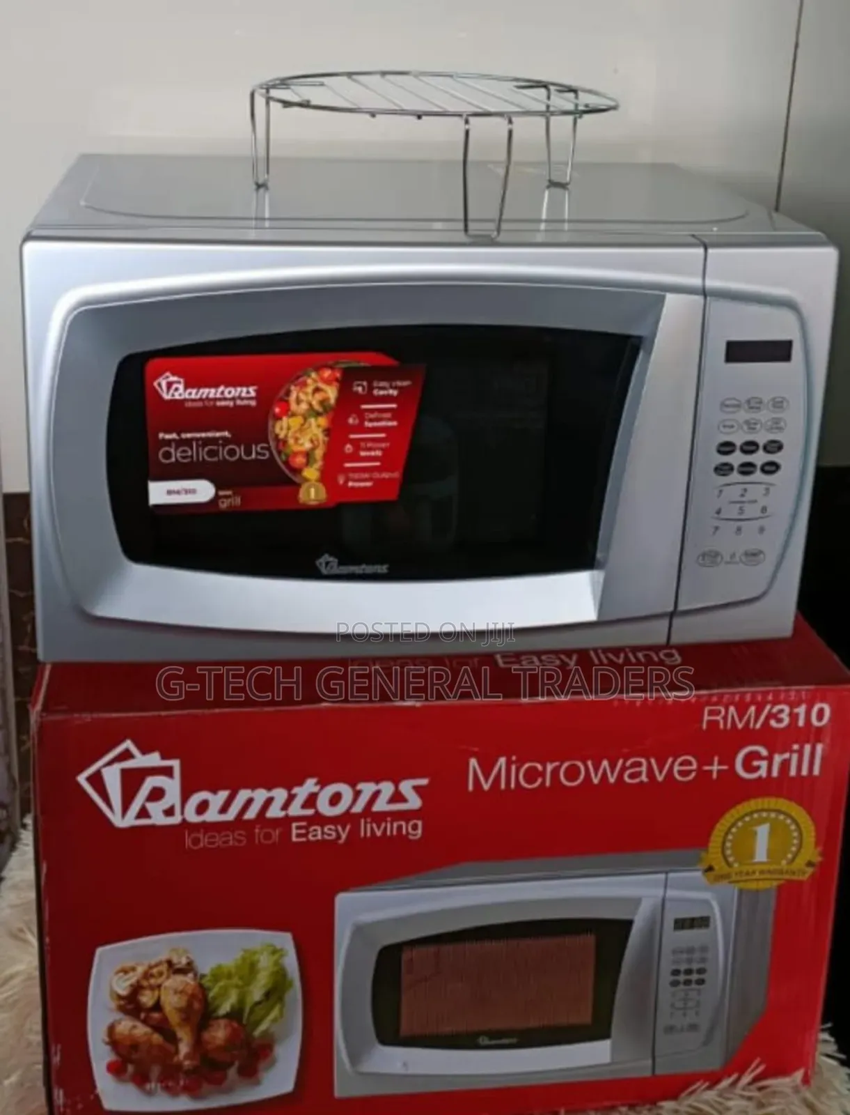 Ramtons 20l Digital Microwave Oven With Grill Rm/310