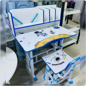Excellent Kids Study Table-Blue and White