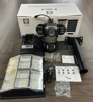 V380 2 in 1 Solar Camera With Floodlight