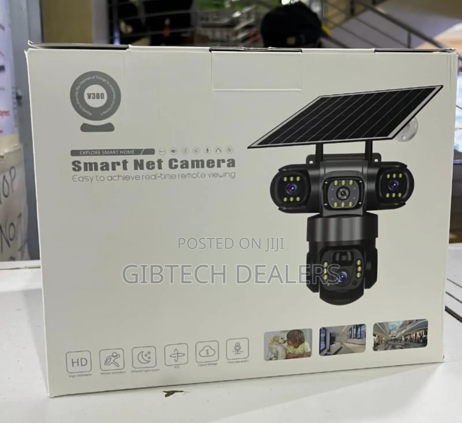 Triple Lens 4g Solar CCTV Camera Wireless