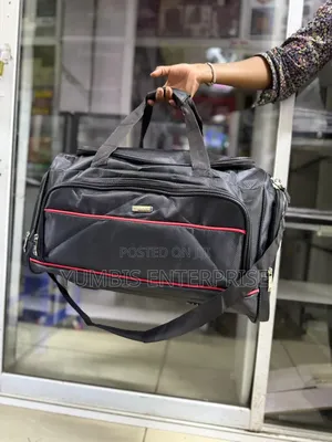 Black Oxford Travel Bag's With Multiple Pockets