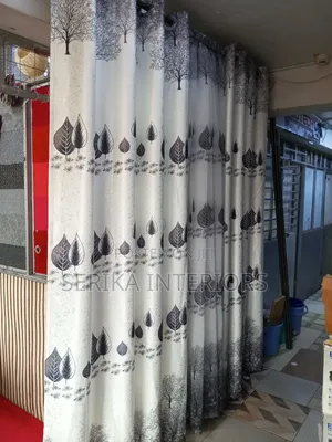 Black and White Curtains Curtains Environmental Friendly