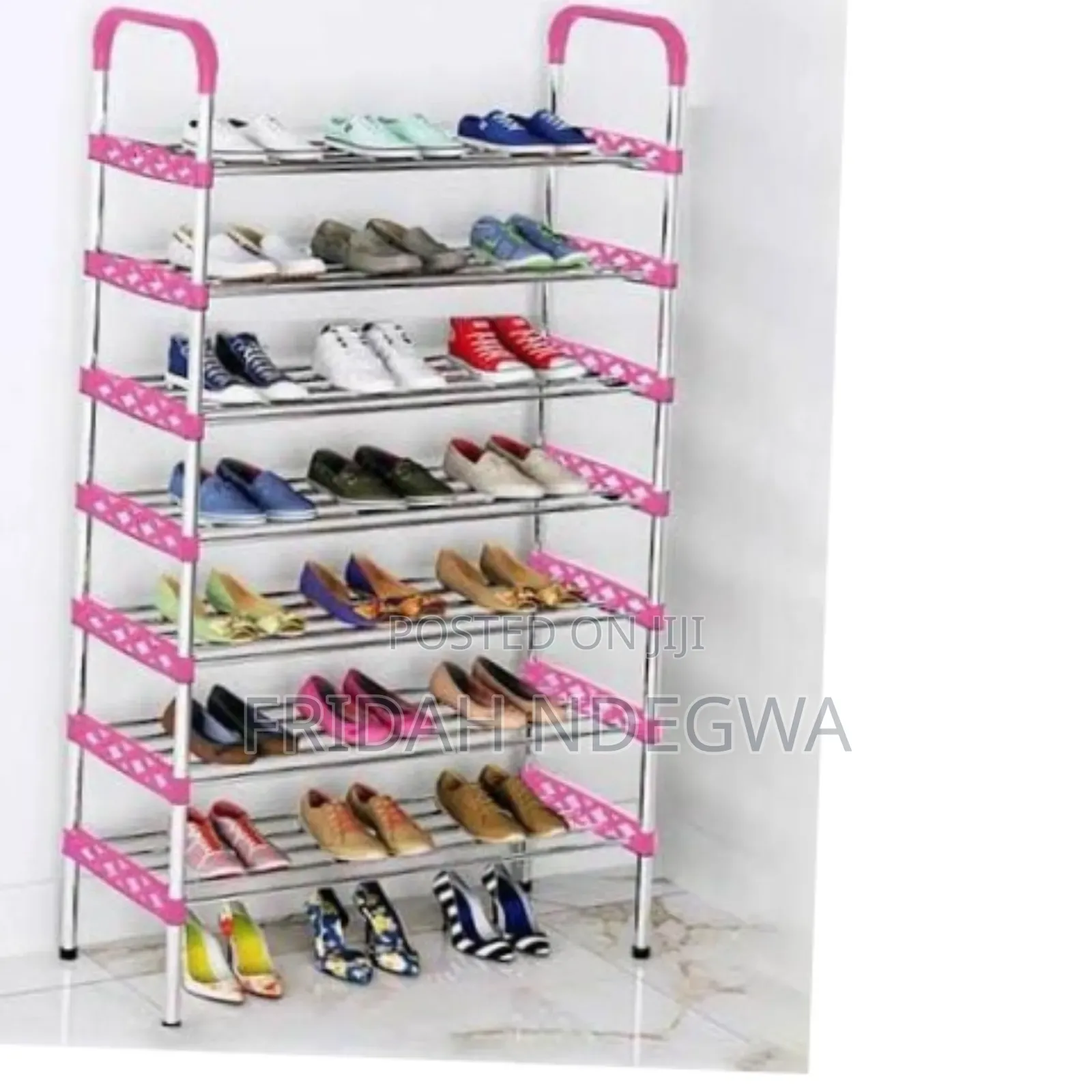*8 Layer/Tier Mettallic Shoerack*
