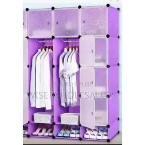 Luxurious Quality Heavy Duty Portable 3-column Plastic Wardrobes.