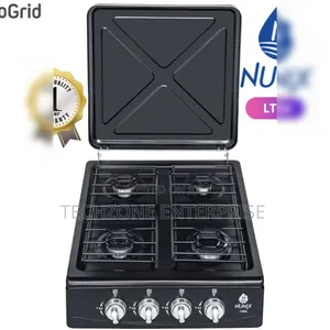 Nunix Table Top Cooker Full Gas Burner Stove Lt05a, Black 
