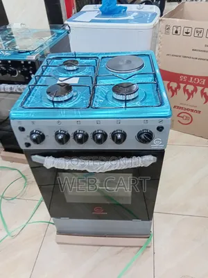 Eurochef Free Standing Gas Cooker – 3 Burner + 1 Hotplate (50×55 Cm)