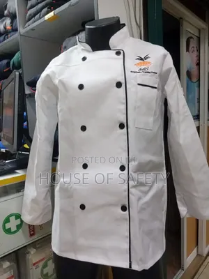 Branded Chef Jackets in White and Black