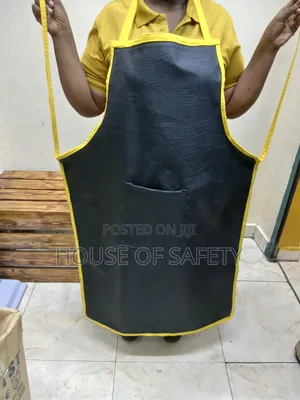 Black and Yellow Piping Waterproof Aprons