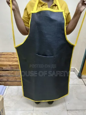 Black and Yellow Piping Waterproof Aprons