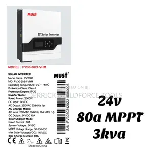Must Solar Inverter 24v 80a 3kva