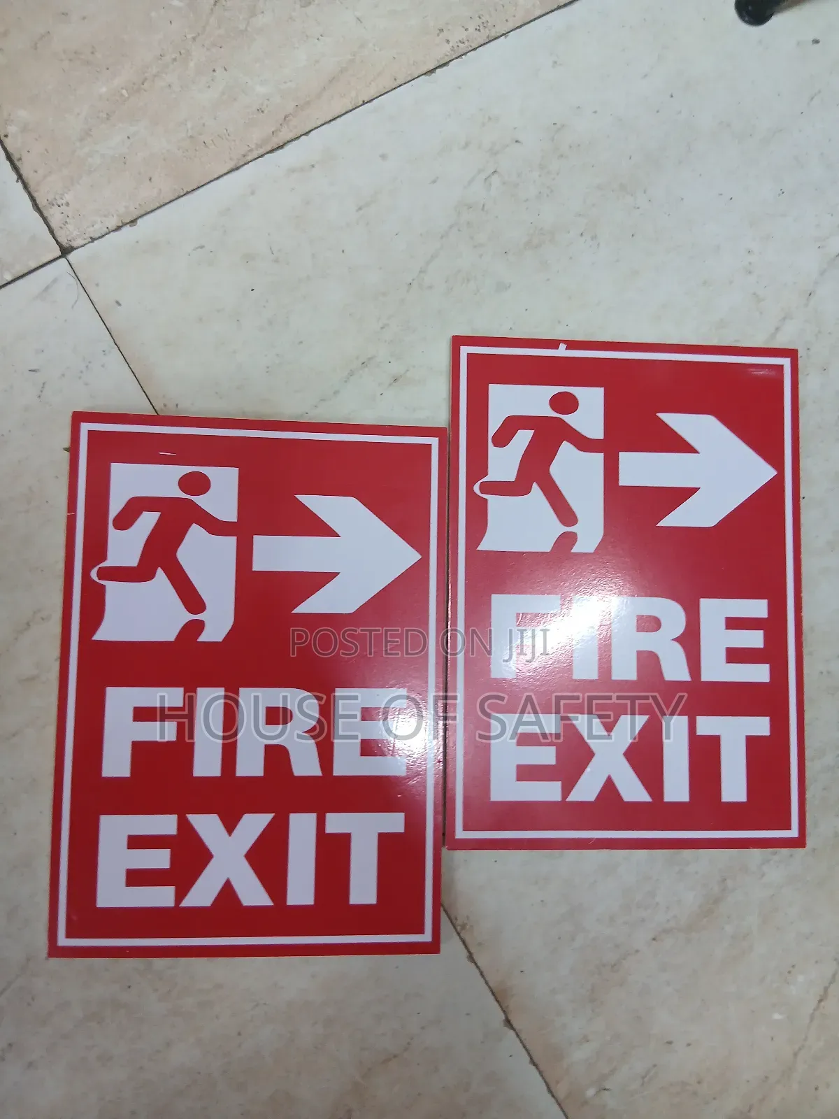 Red Fire Safety Signages A4