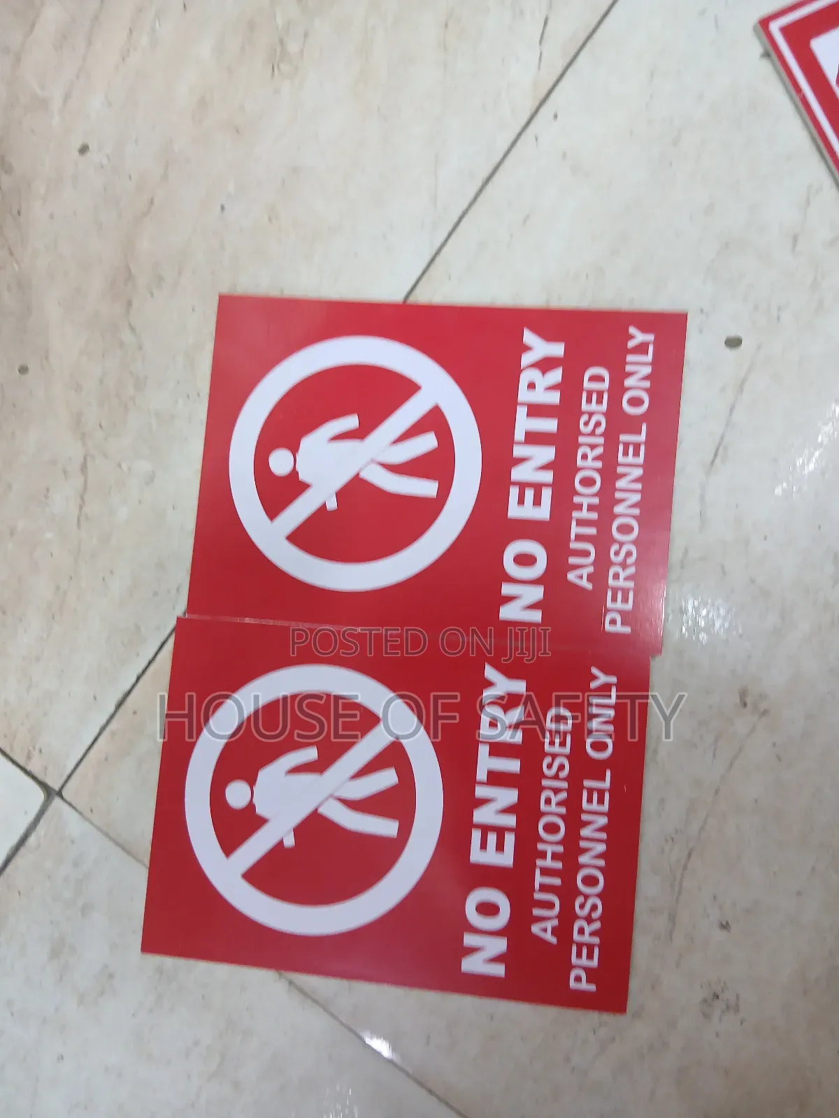 Red Fire Safety Signages A4