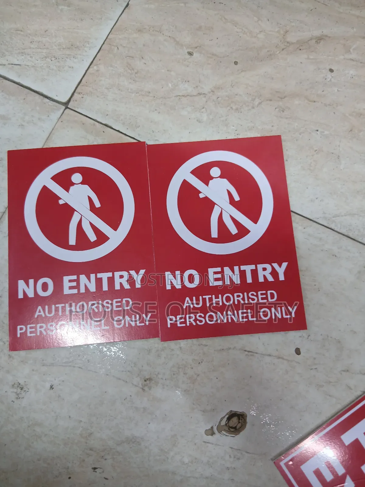 Red Fire Safety Signages A4